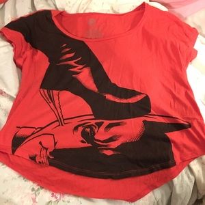 Batman Stiletto Off Shoulder Blouse